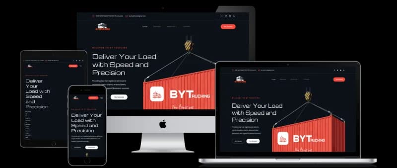 BYT Trucking - Web Design project by kiwitechlabs