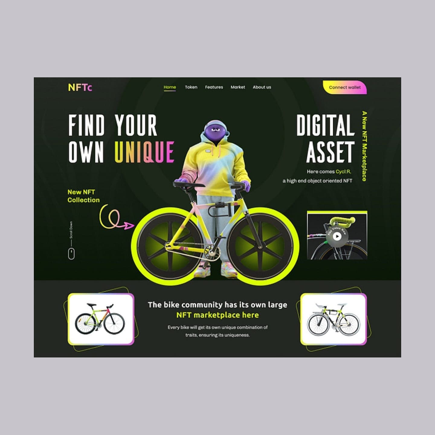 NFT Marketplace - Web Design project by kiwitechlabs